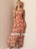 Safety Pins Rayon Crepe Woven
