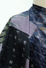 Lavender Gray Patchwork Ikat Woven
