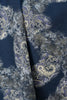Blue Paisley Stretch Denim Woven