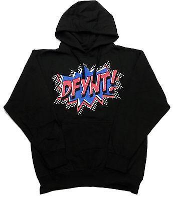 DFYNT Rose Thorn Stars DFYNT BOOM Fashion Urban BLACK HOODIE F4
