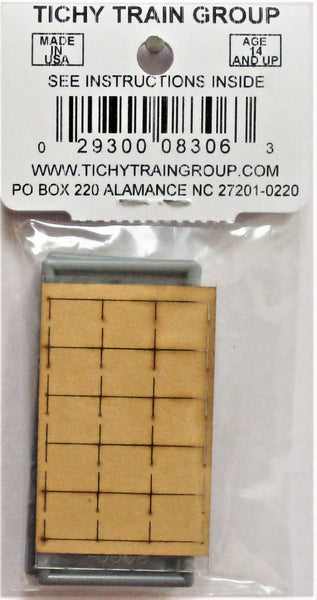 30" W x 28" H 6Lite Window 12pcs Tichy Train Group HO #8306 