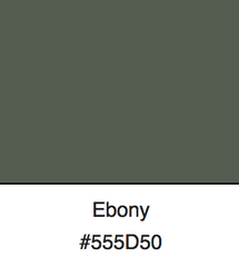 The first use of ebony as a colour name in English was in 1590.