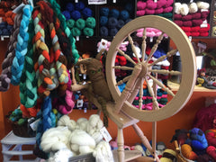 Mandrake and yarn display