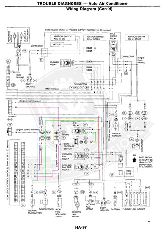 Z32 300ZX AC Wiring Engine Side Small