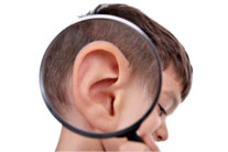 child's ear