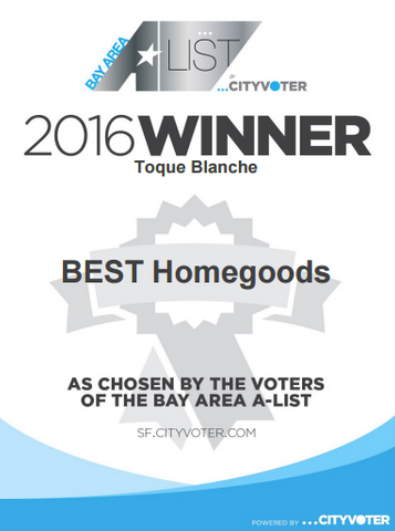 Toque Blanche Winner for Best Homegoods Bay Area A-List