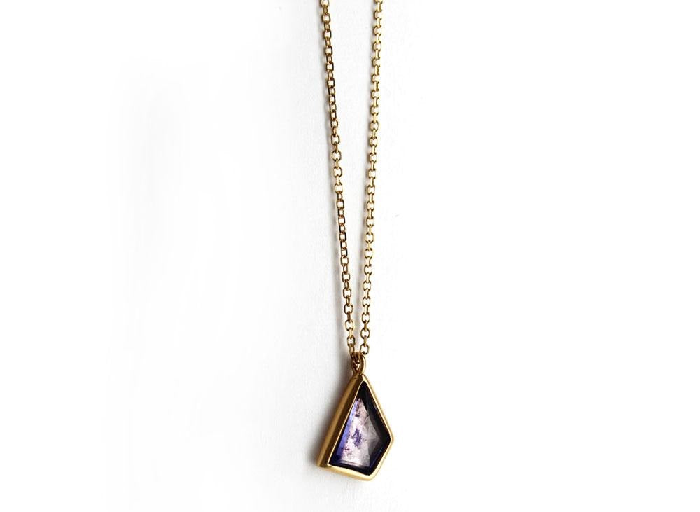 geo tanzanite necklace 