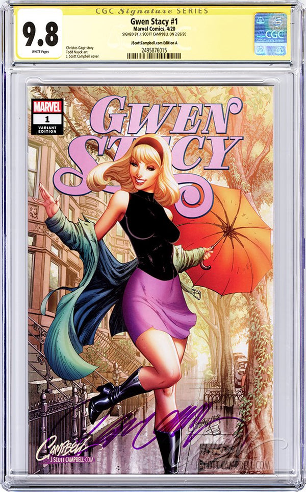 Cgc 98 Ss Gwen Stacy 1 Cover A Jsc J Scott Campbell Store 2720