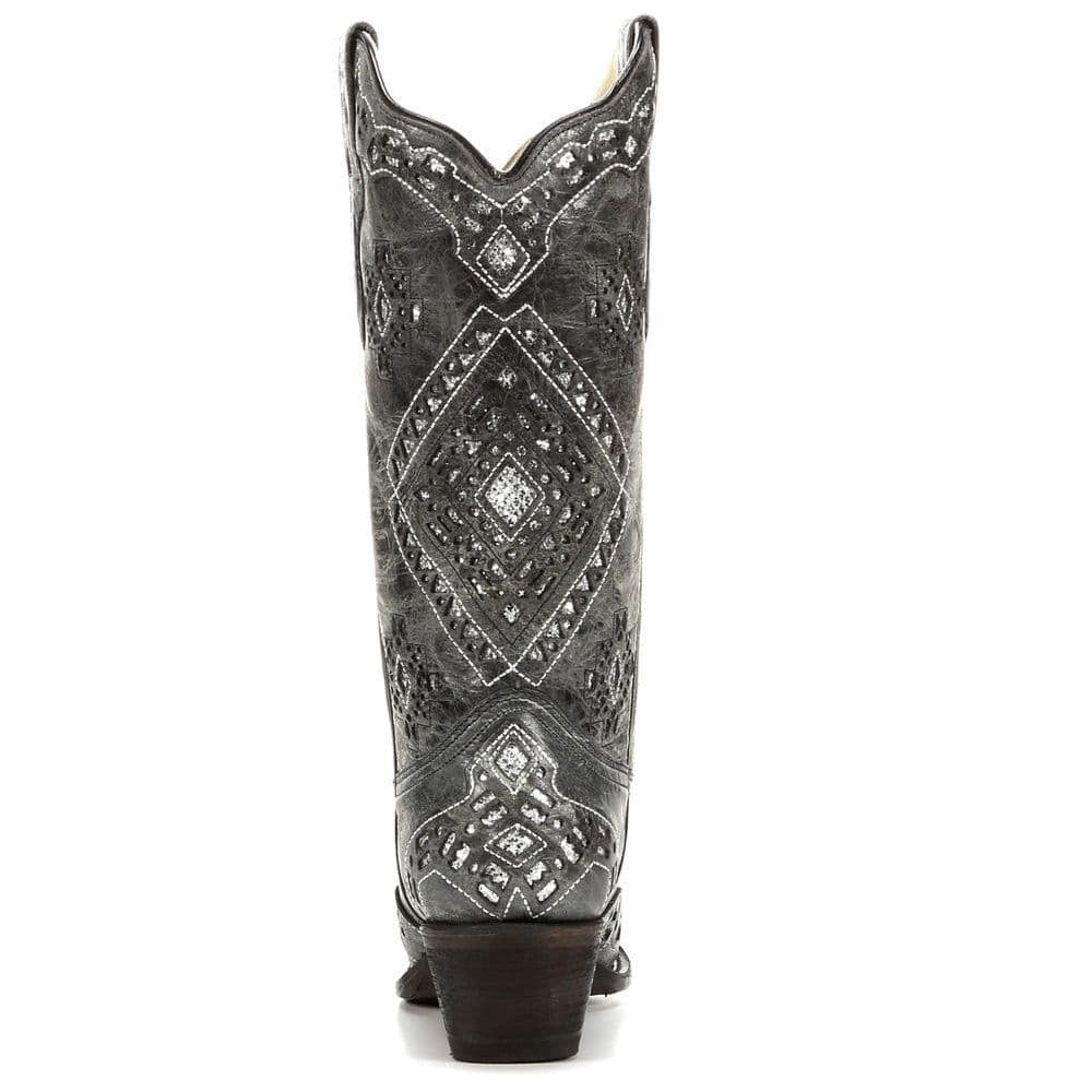 silver ladies boots