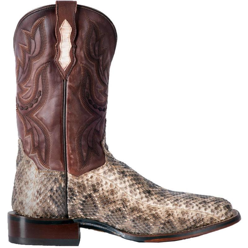 square toe rattlesnake cowboy boots