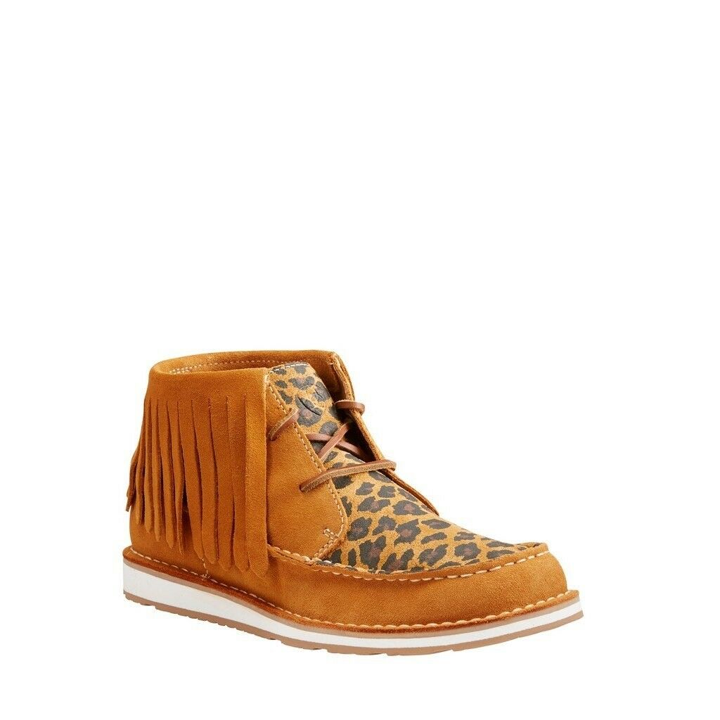 Tan Leopard Fringe Shoes 10023037 