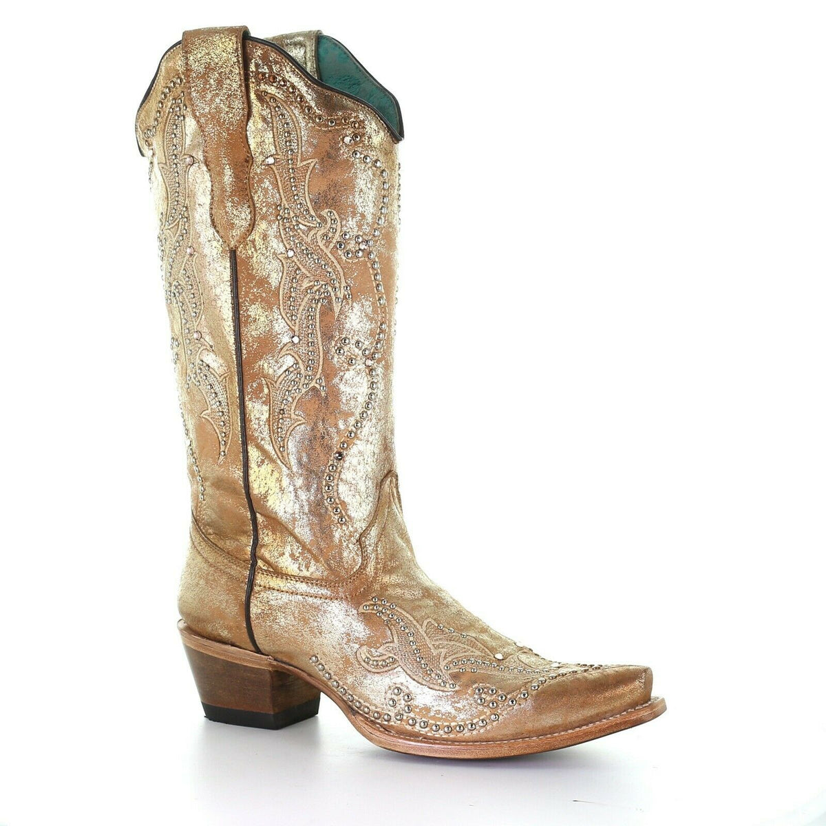 rose gold corral boots