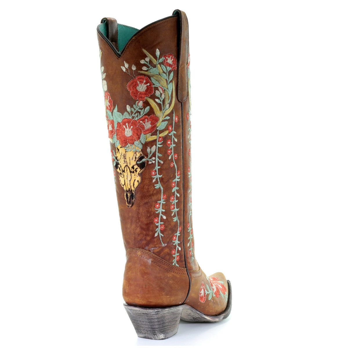 corral deer skull boots square toe