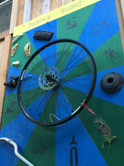 bike parts balance board for debriefing