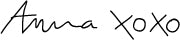 Anna XoXo signature