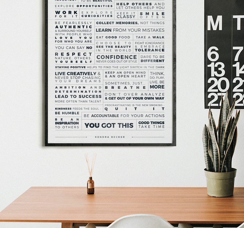 Manifesto Grid in a modern home office