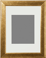 Gold matted 8" x 10" frame from Ikea