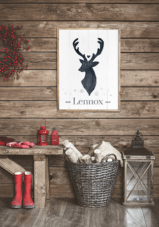 Reindeer Personalized Print