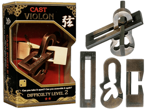 Hanayama Cast Metal Puzzle Level 2 Violin