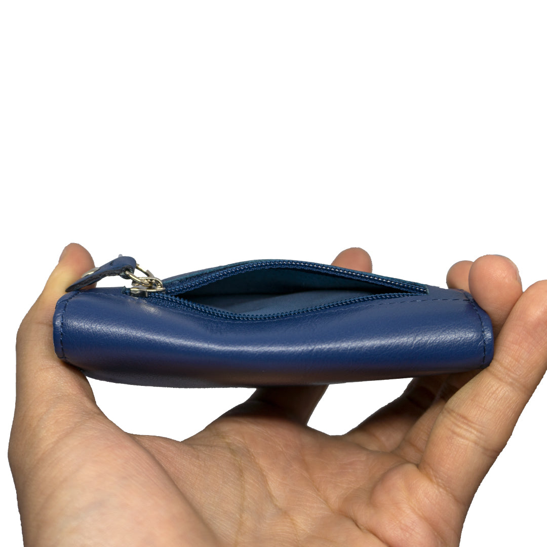 Key Purse v.2<br>Blue Real Leather