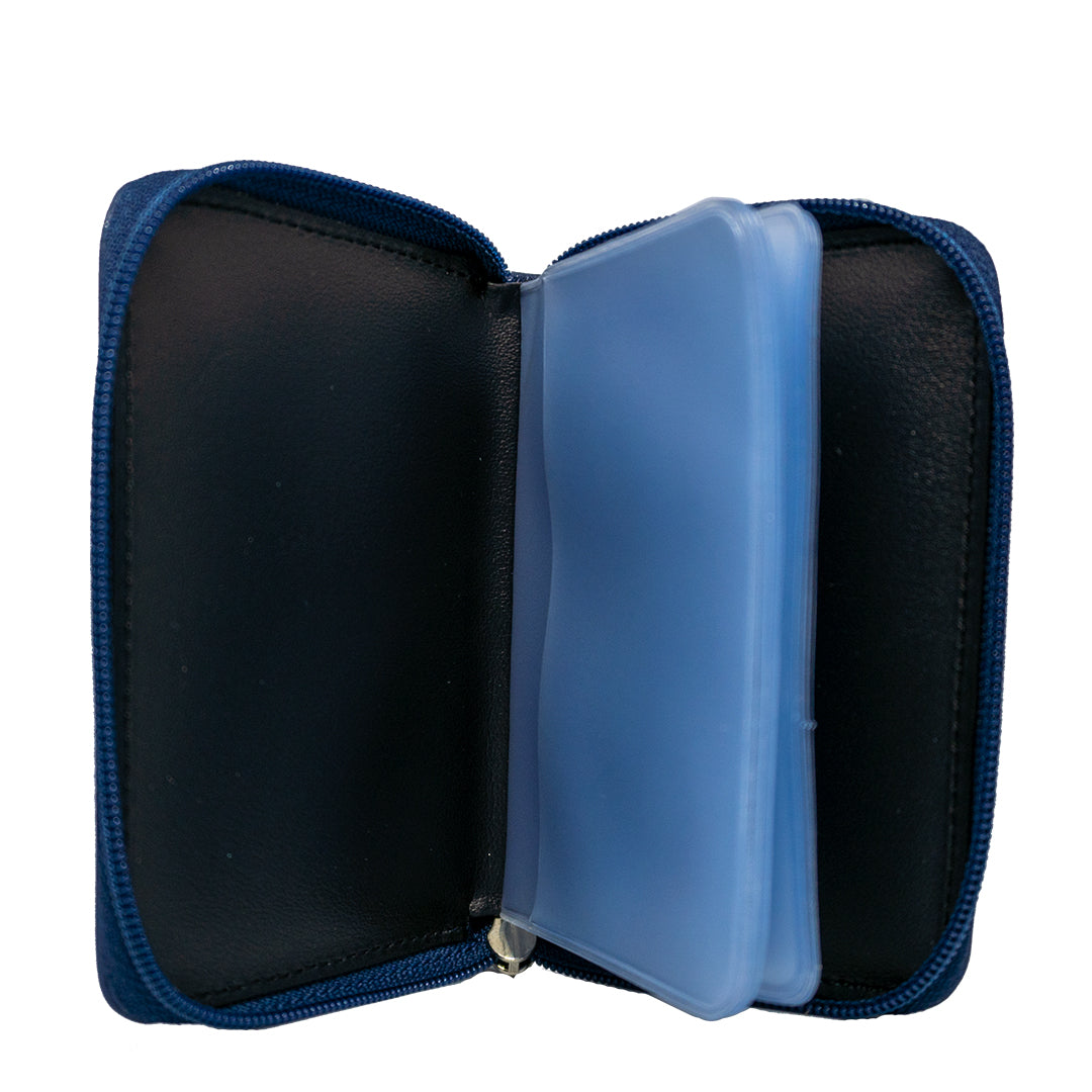 Card Holder v.3 <br>Blue Real Leather