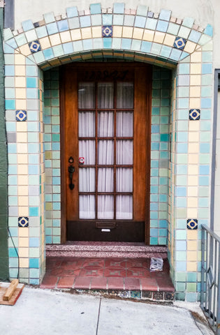 SF tiled apartment entrance