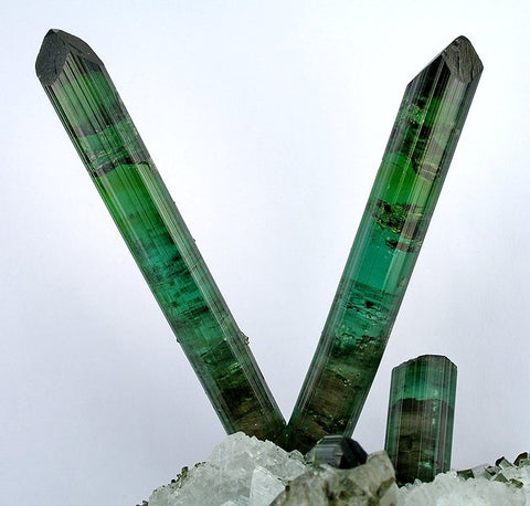 Green Tourmaline crystals