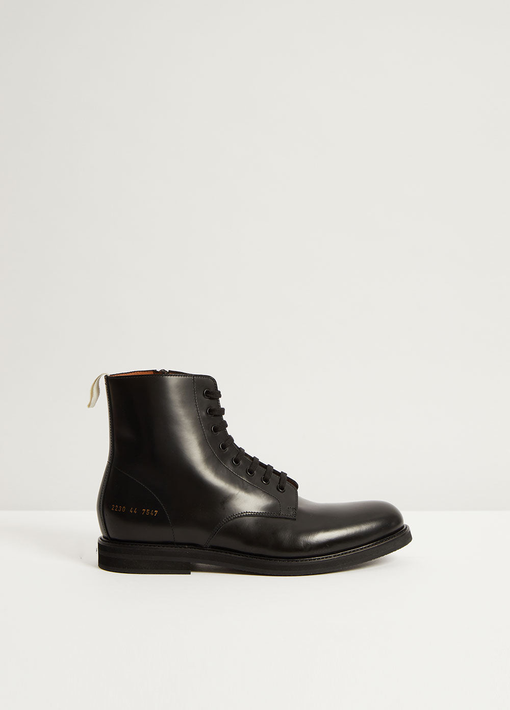 common projects black combat boots