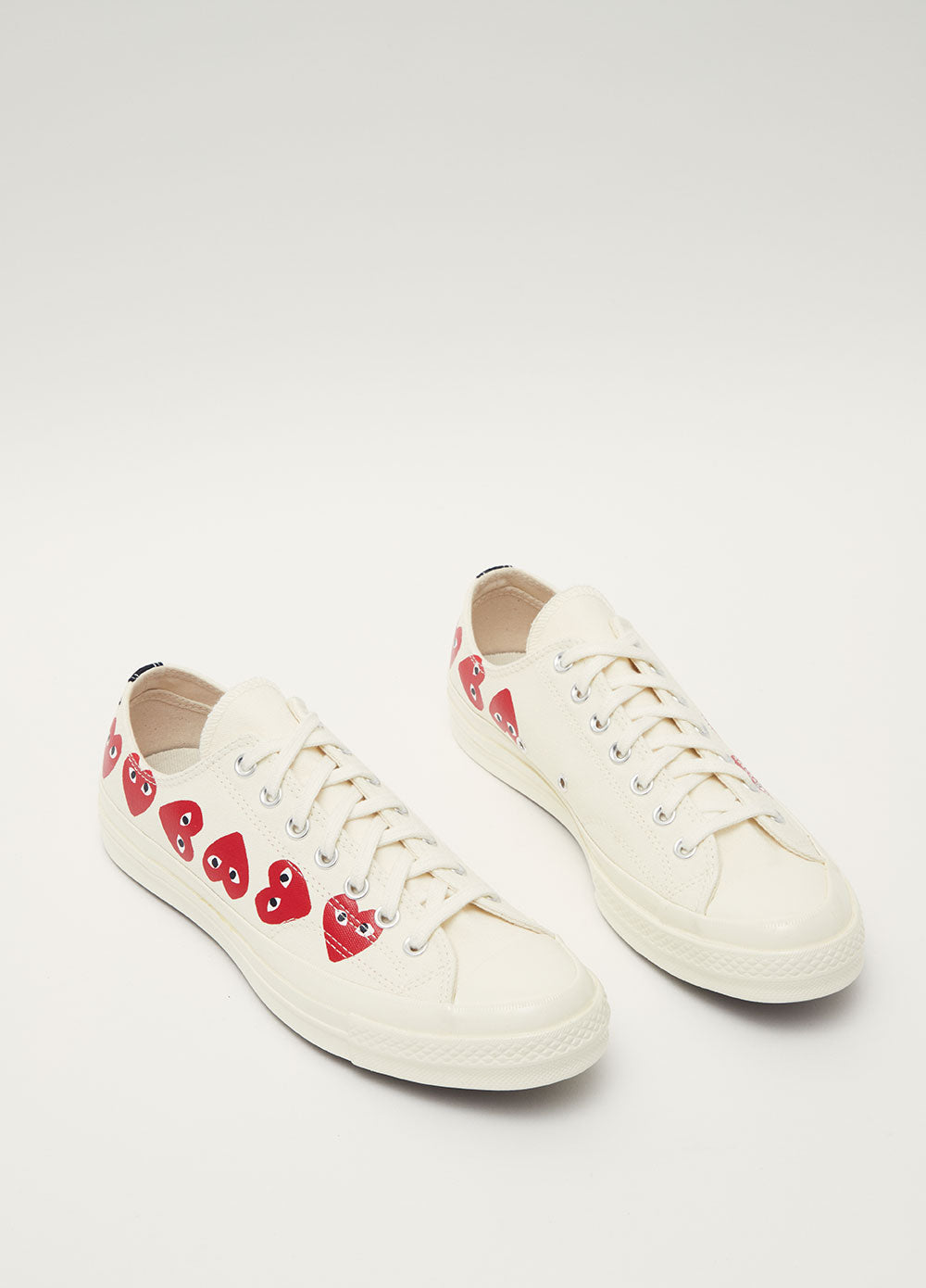 comme des garcons white sneakers