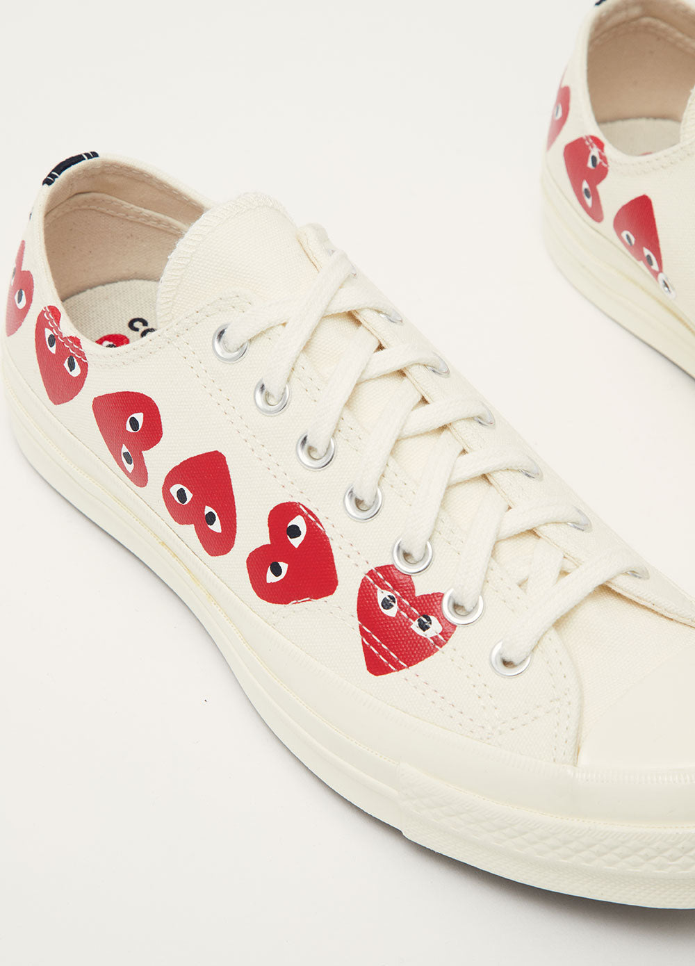 comme des garcons converse white high