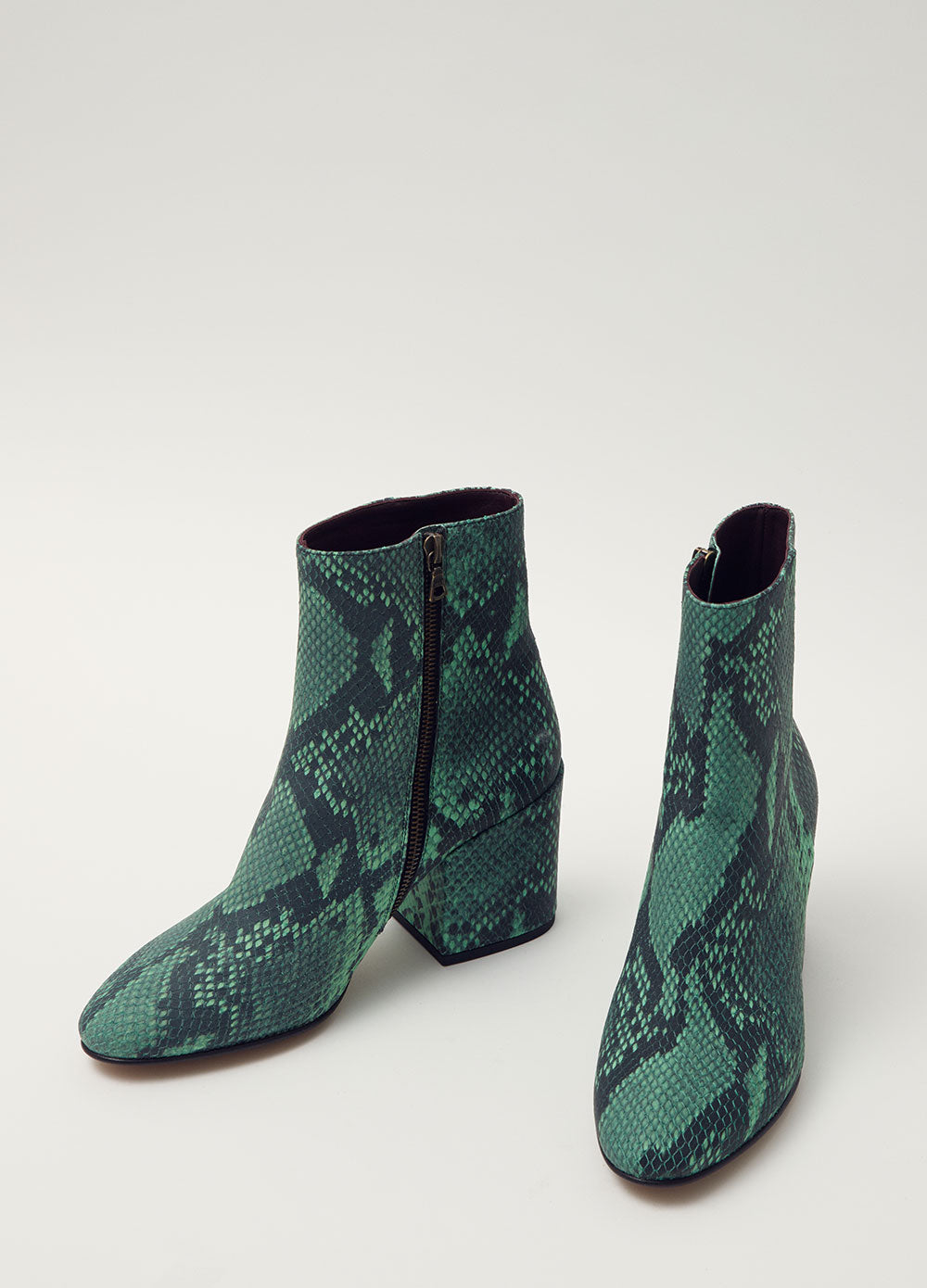 lime green snakeskin boots