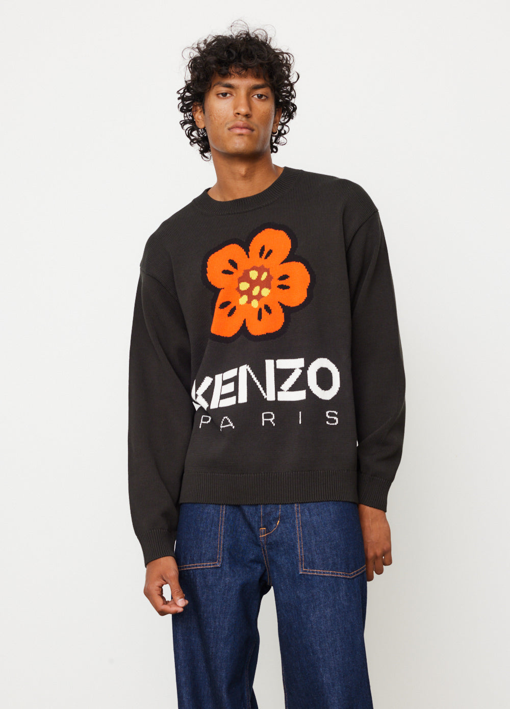 KENZO 'BOKE FLOWER' CREST JEANS サイズ32 ケンゾー パンツ デニム