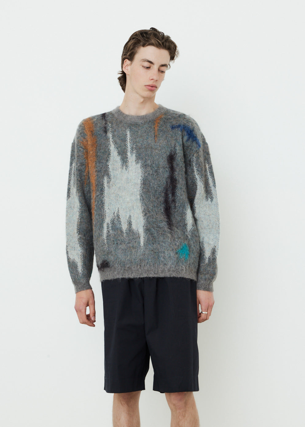 Still Jacquard Crewneck Sweater