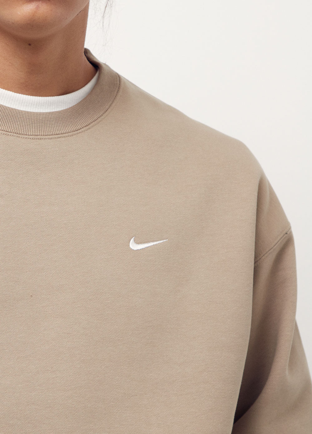 khaki nike crew neck