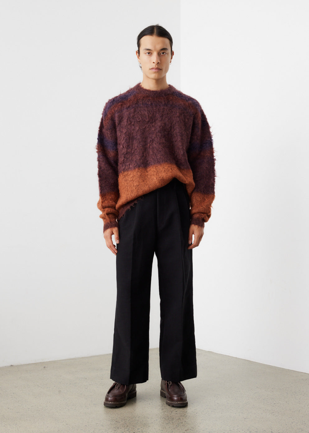 yoke tokyo ニット ROTHKO BORDER CREW NECK - ニット