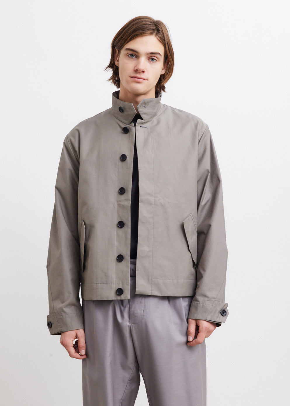 nike esc light weight jacket grey S 超美品の 51.0%OFF