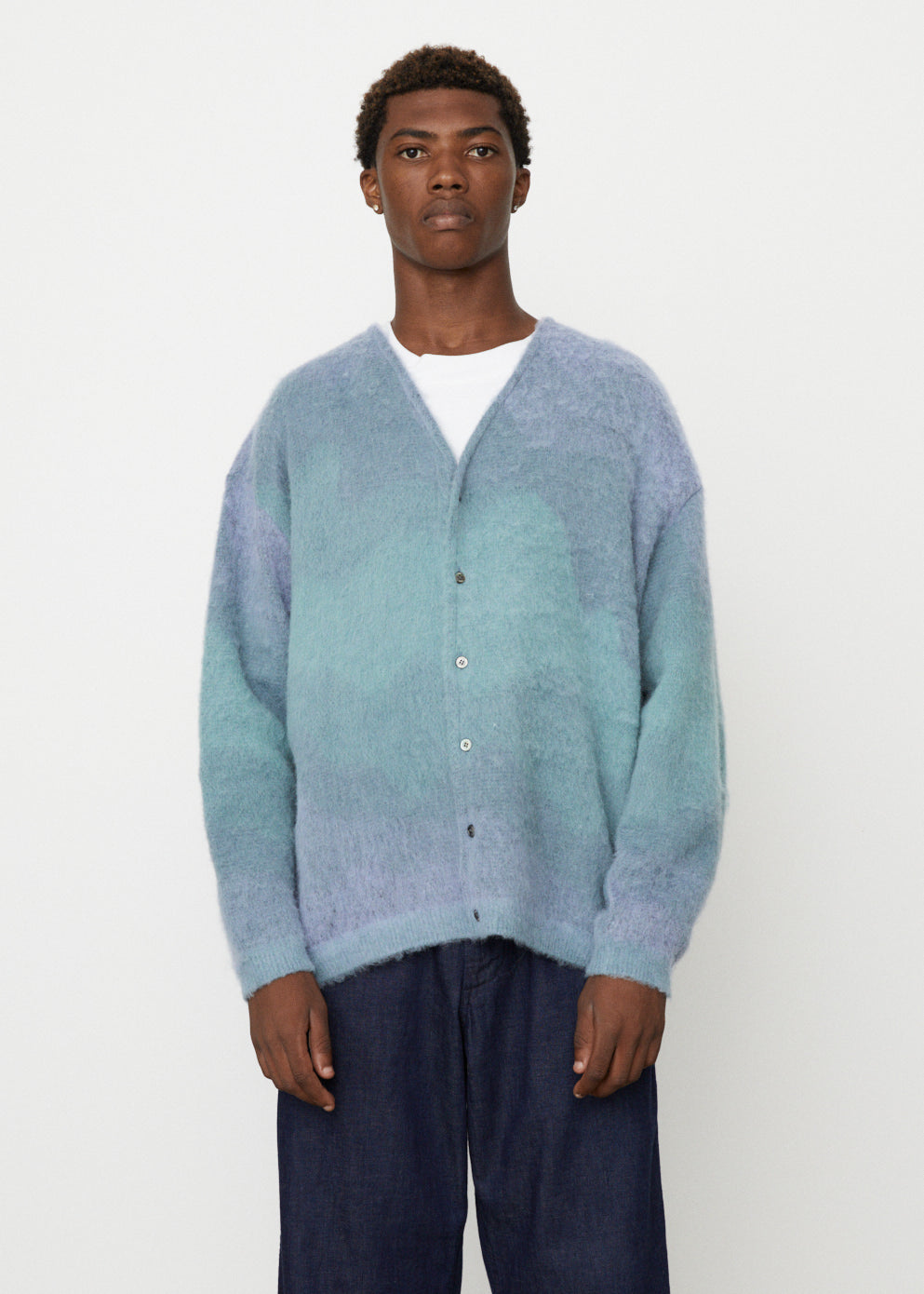 Gradation Jacquard Cardigan