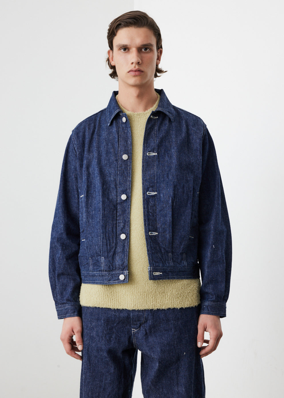 シルバーグレー サイズ 新品4 AURALEE SELVEDGE LIGHT DENIM BLOUSON