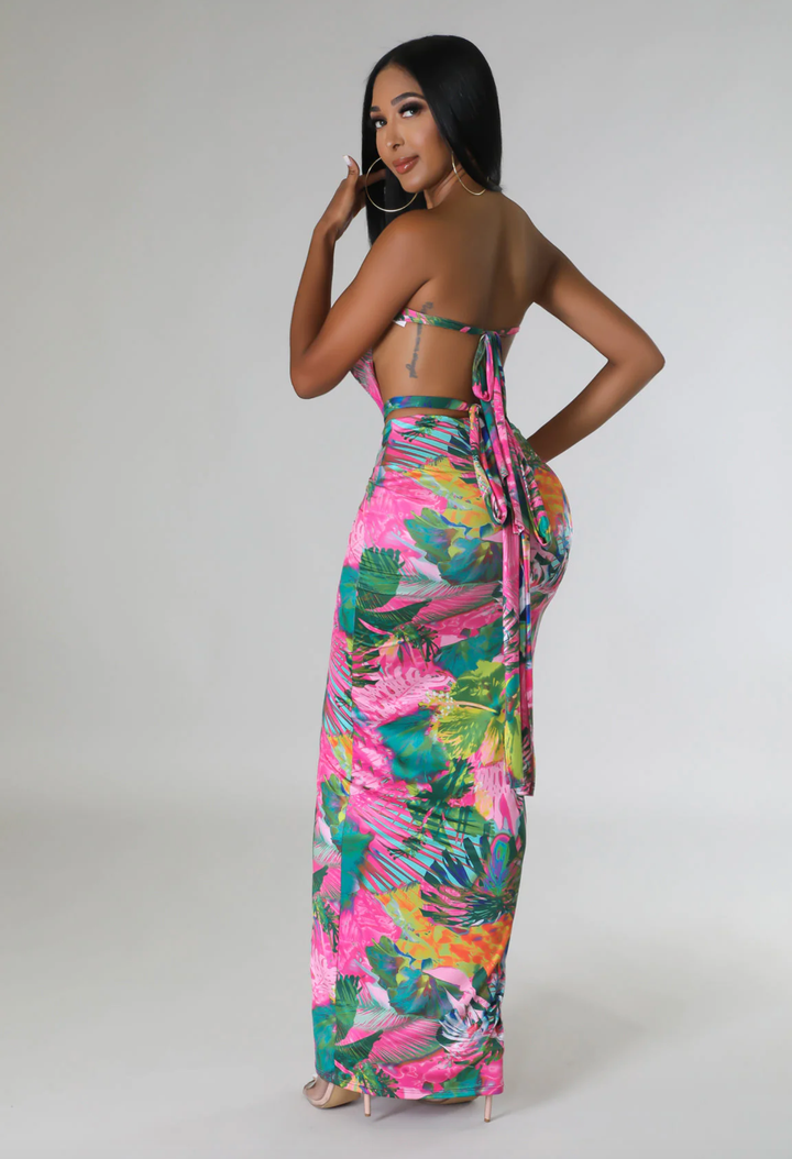 Siyana Flower Print Maxi Dress - vatlieuinphun