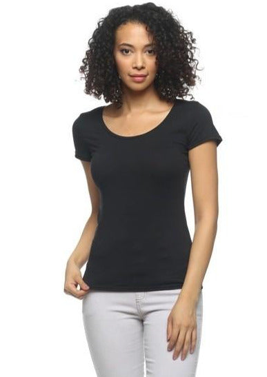 Women’s Knit T-Shirts | Queen Crew Neck Knit T-Shirt Top (Black) By: vatlieuinphun