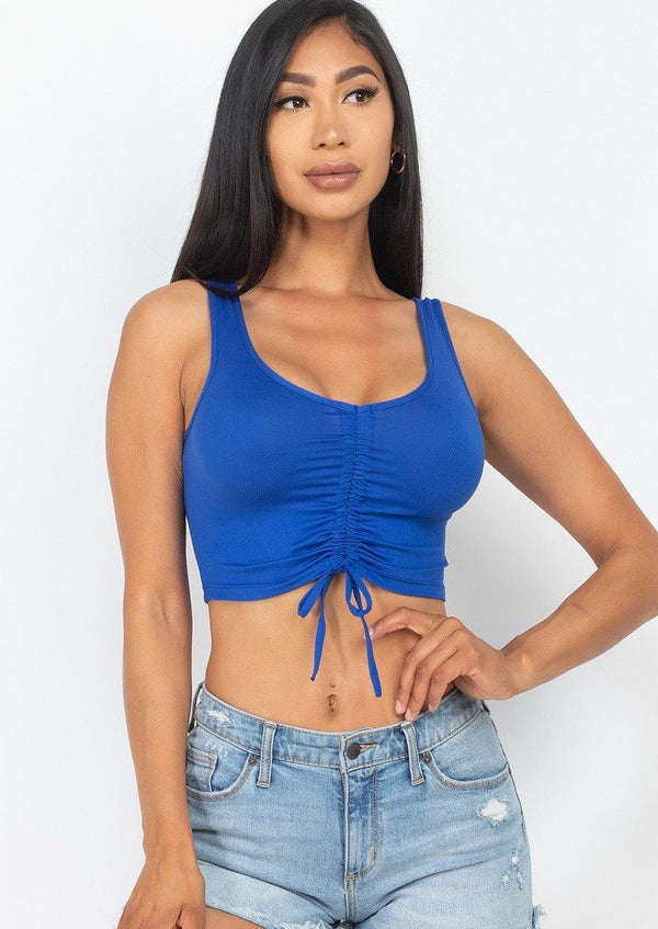 Women’s Cropwomen has the latest range of Girls, Boys and Baby Clothes, Toys and more. Shop online for free shipping on all orders over $49.,Your favorite kids brands and independent boutiques, all in one magical place. | Ella Sleeveless Ruched Crop Top (Royal) By: vatlieuinphun