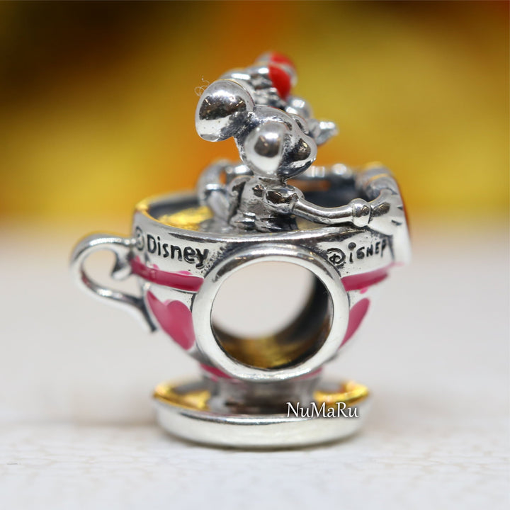 Mickey and Minnie Teacup Charm 799265C01, jewelry, beads for charm, beads for charm bracelets, charms for bracelet, beaded jewelry, charm jewelry, charm beads