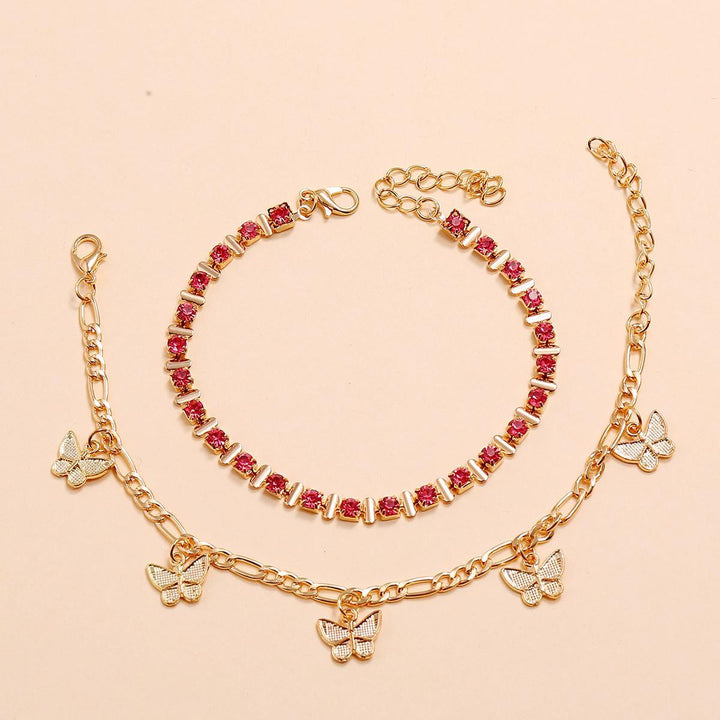 Gold Link Sweet Butterfly Anklets, Crystal Claw Chain Rhinestone Butterfly Anklet,women has the latest range of Girls, Boys and Baby Clothes, Toys and more. Shop online for free shipping on all orders over $49.,Your favorite kids brands and independent boutiques, all in one magical place., body jewelry, anklets, socks, belts, fashion jewelry, body accessories, trendy accessories, trendy fashion, chain accessories