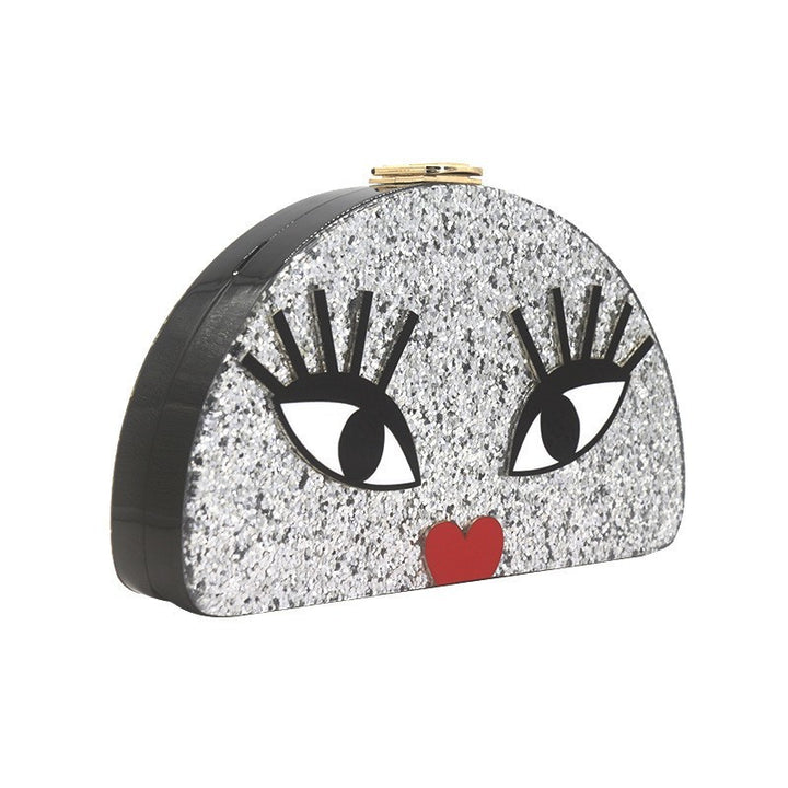 Face Time Acrylic Clutch Handbag - vatlieuinphun