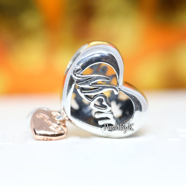 Thank You Mum Heart Charm 789372C00, jewelry, beads for charm, beads for charm bracelets, charms for diy, beaded jewelry, diy jewelry, charm beads 