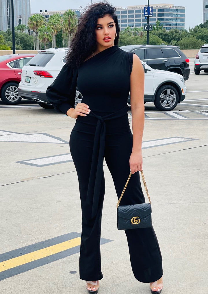 Women’swomen has the latest range of Girls, Boys and Baby Clothes, Toys and more. Shop online for free shipping on all orders over $49.,Your favorite kids brands and independent boutiques, all in one magical place. | Phebie One Shoulder Black Jumpsuit By: vatlieuinphun