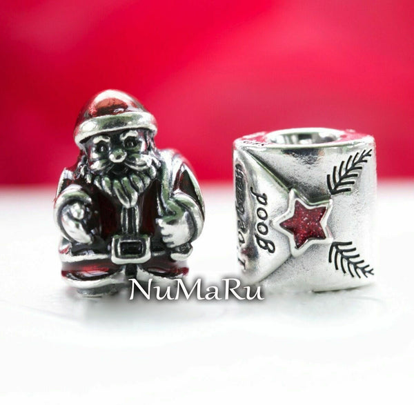 St. Nick And Letter to Santa Christmas Gift Set Charm - vatlieuinphun ,jewelry, beads for charm, beads for charm bracelets, charms for bracelet, beaded jewelry, charm jewelry, charm beads