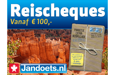 Jan Doets America Tours reischeque 100 euro kopen met korting