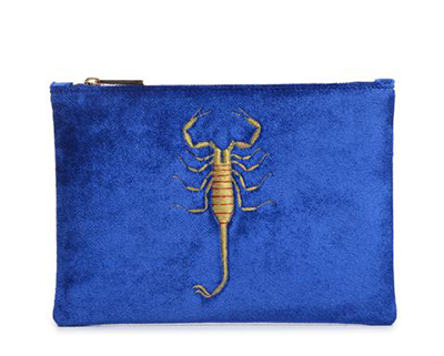 blue-velvet-embroidered-scorpion-clutch