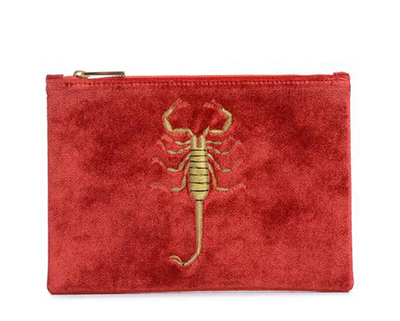 red-velvet-embroidered-scorpion-clutch